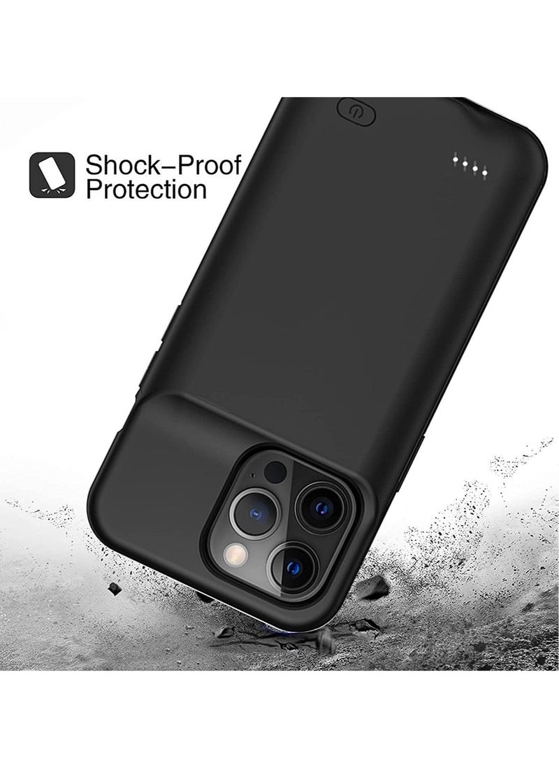 Battery Case for iPhone 13 Pro, Portable Battery Pack, Rechargeable Smart Charger Case, External Battery Charging Case, Compatible with (iPhone 13Pro, 3500 Mah).
