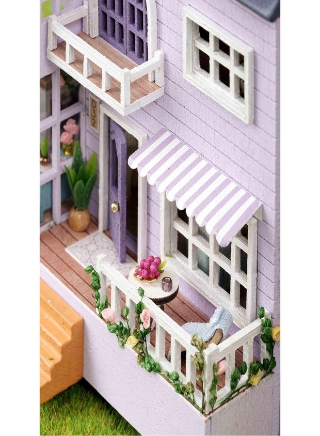 MAGQOO DIY Miniature Dollhouse Kit with Furniture 1:100 Scale Creative Room Mini Wooden Doll House Accessories DIY Miniature House Kit(Happy Manor) - Image 4