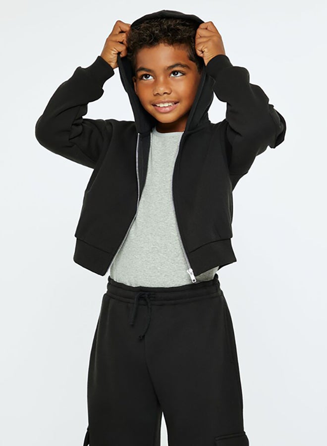 FOREVER 21 Cargo Zip-Up Hoodie (Kids)  - Image 3