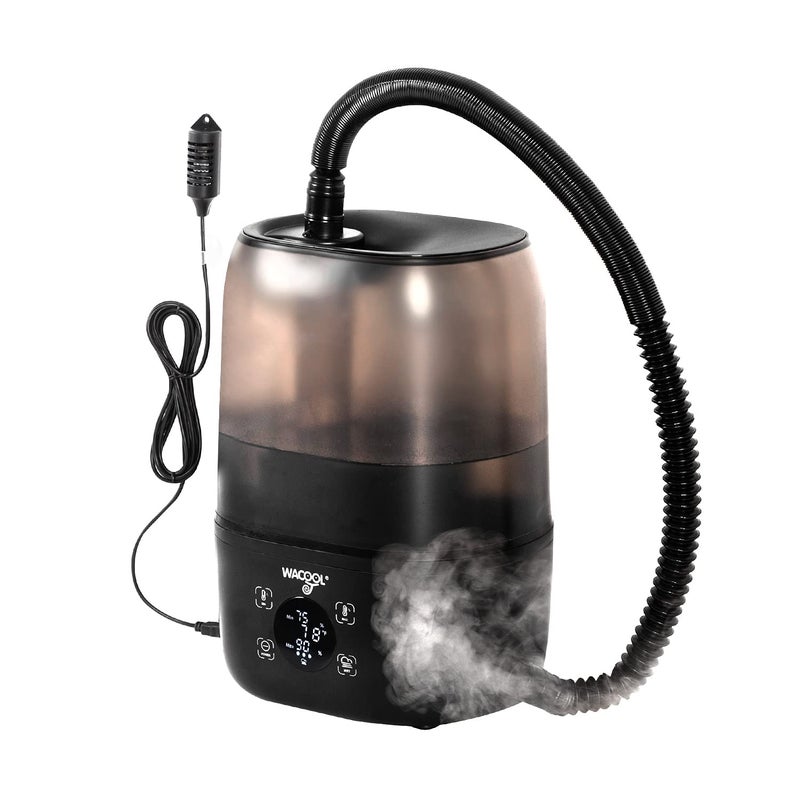 WACOOL Reptile Fogger with Humidity Controller 4L Large Tank Reptile Humidifier with Humidistat Extended Hose Automatic Terrarium Fogger for Beared Dragon Lizard Gecko Snake Tortoise