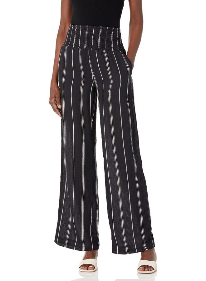 Billabong Women's New Waves Stripe Pant, Black White, Medium - Image 1