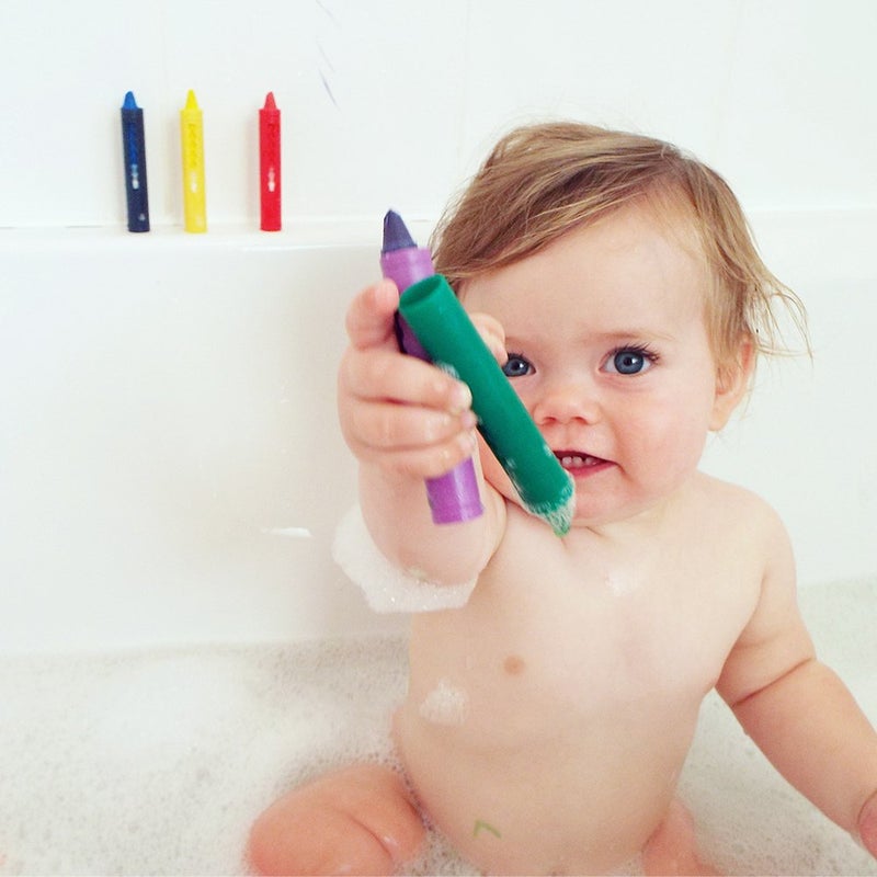 Nuby 5-Pack Easy Clean Bath Time Crayons - Image 3