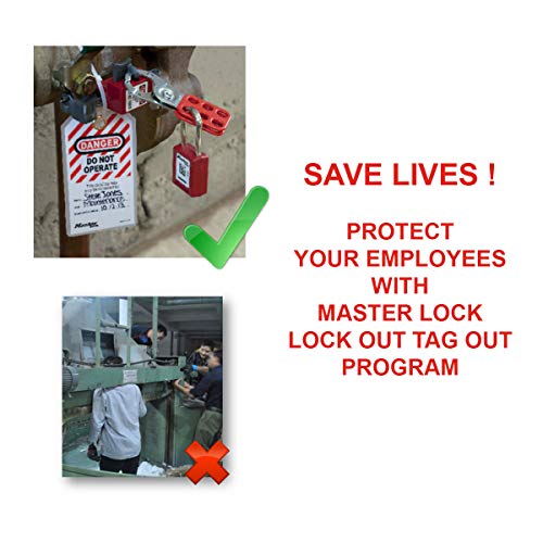 Master Lock S2393 Lockout Tagout Miniature Circuit Breaker Lockout, Universal Fit - Image 2