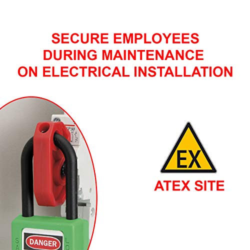 Master Lock S2393 Lockout Tagout Miniature Circuit Breaker Lockout, Universal Fit - Image 3