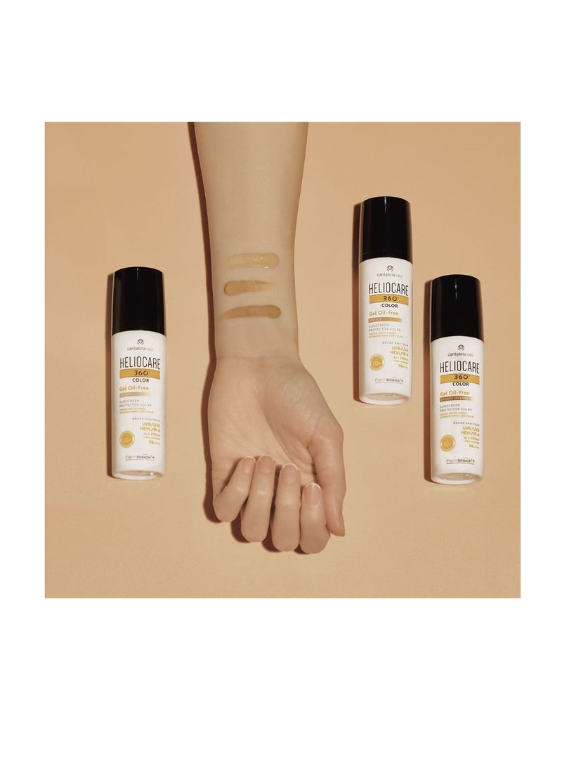 Heliocare 360º Gel Oil-Free SPF50+ Color with Mattifying Action Bronze intense 50ml - Image 2