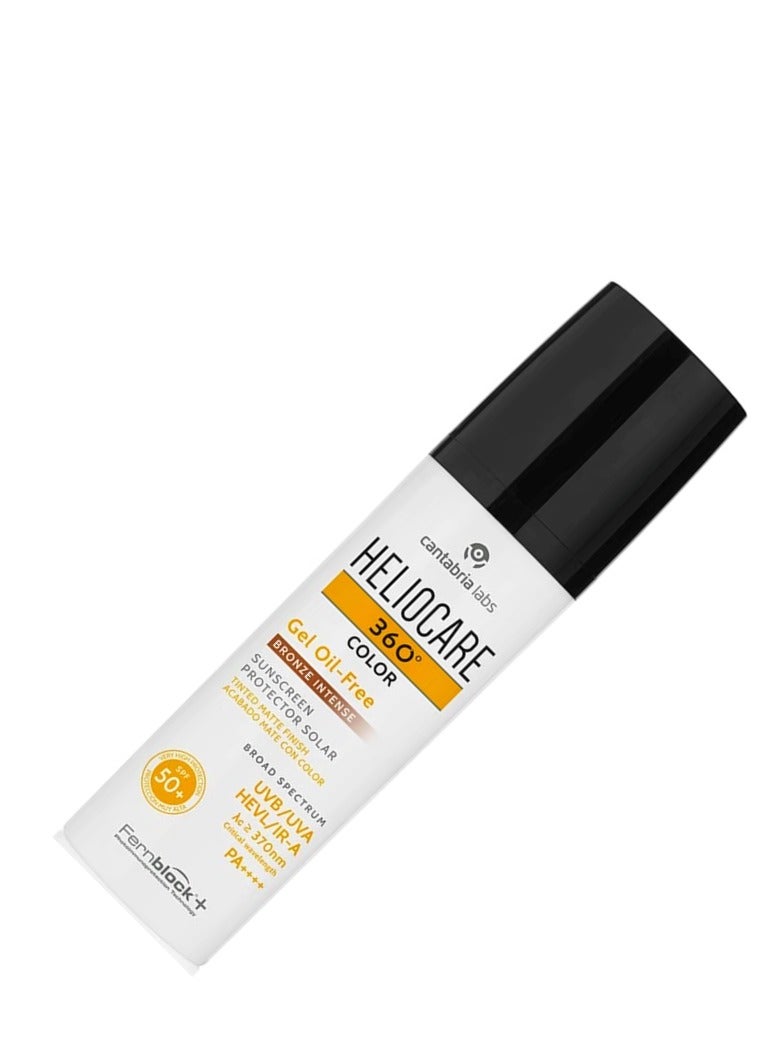 Heliocare 360º Gel Oil-Free SPF50+ Color with Mattifying Action Bronze intense 50ml - Image 3