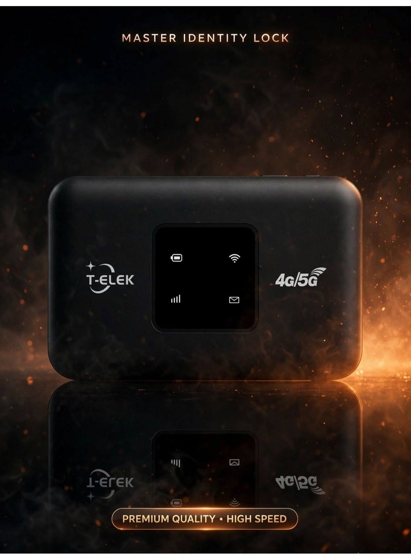 T-ELEK TM-3 5G LTE Wireless Modem WiFi Pro, 300Mbps Portable WiFi Router, 150Mbps LTE Speed, 3000mAh Long Battery, USB Type-C, Supports Up to 12 Devices - Image 4