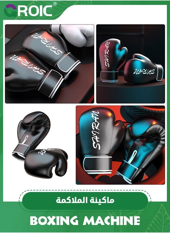 Intelligent Music Boxing Machine with USB Charging, 9 Exercise Modes and Boxing Gloves, Bluetooth Boxing Machine with Smart Display Screen,Home Workout Boxing Target Machine