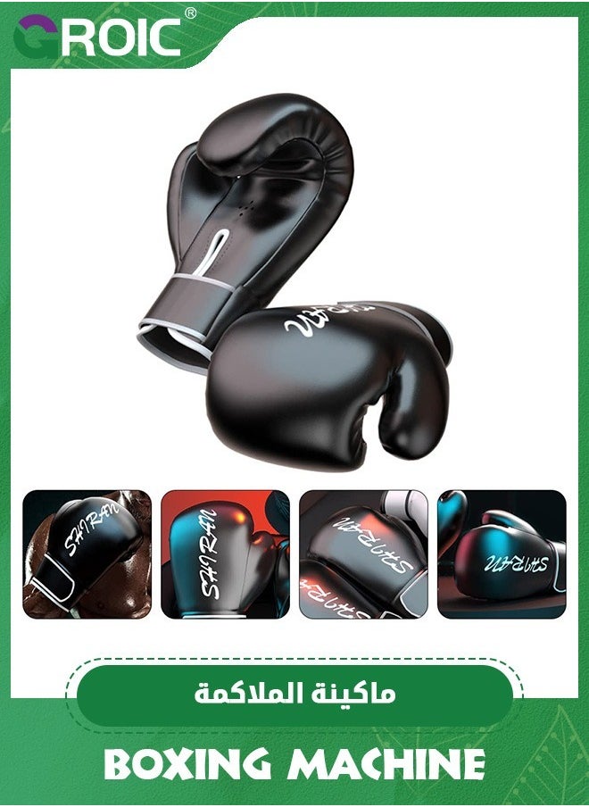 Intelligent Music Boxing Machine with USB Charging, 9 Exercise Modes and Boxing Gloves, Bluetooth Boxing Machine with Smart Display Screen,Home Workout Boxing Target Machine