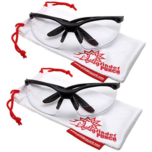 grinderPUNCH ANSI Z87 Bifocal Safety Reading Glasses Impact Resistant Magnifying Readers w/Diopter Bifocal Magnifying Glass +1.5 - Image 2