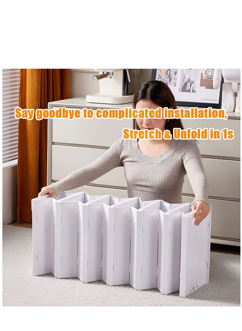 Arabest - Shoe Storage Box, No Assembly Stackable Shoe Organizer Storage Bins with Clear Door, Free Standing Shoe Shelf Cabinet with Lids, Plastic Shoe Rack for Closet Entryway, Set of 6-Tier - Image 1