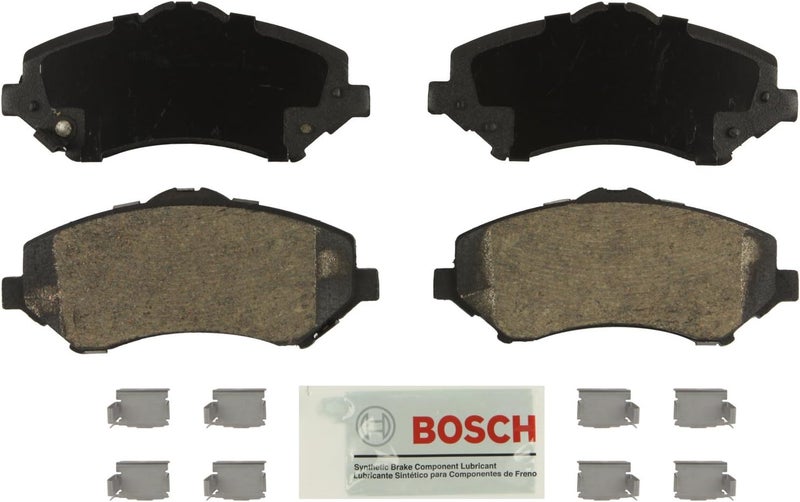 BOSCH BE1327H Blue Semi-Metallic Disc Brake Pad Set With Hardware - Front - Image 1