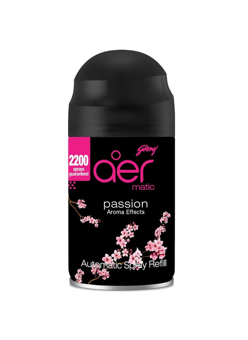 Godrej Aer Godrej aer Matic Refill Automatic Room Fresheners Passion 2200 Sprays Guaranteed Lasts up to 60 days 225ml  - Image 1