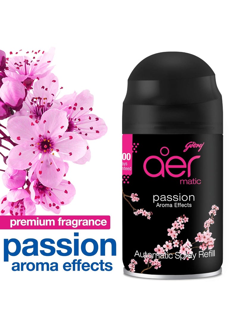 Godrej Aer Godrej aer Matic Refill Automatic Room Fresheners Passion 2200 Sprays Guaranteed Lasts up to 60 days 225ml  - Image 2