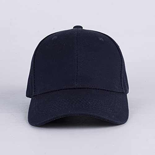 LANGZHEN Baseball Dad Cap 100% Cotton Fits Men Women Classic Adjustable Plain Hat(Structured-Navy) - Image 2