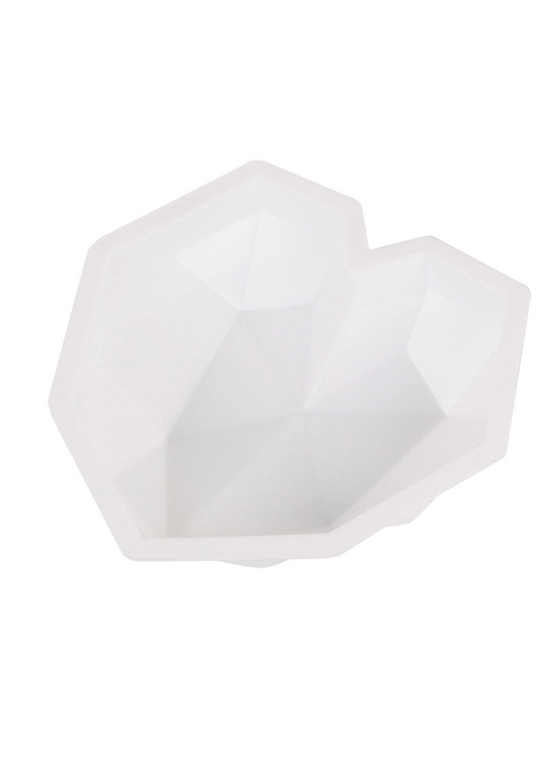 قالب سيليكون القلب الماسي ثلاثي الأبعاد للخبز - Image 1