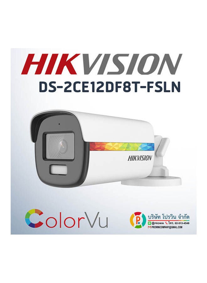 HIKVISION 2 MP ColorVu Audio Fixed Bullet Camera DS-2CE12DF8T-FSLN(3.6mm) - Image 2