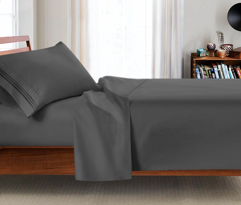 Clara Clark College Dorm Room 3Pc Bed Sheet Set, Twin-Extra Long Size 39"x 80" - Hypoallergenic Brushed Microfiber Sheets