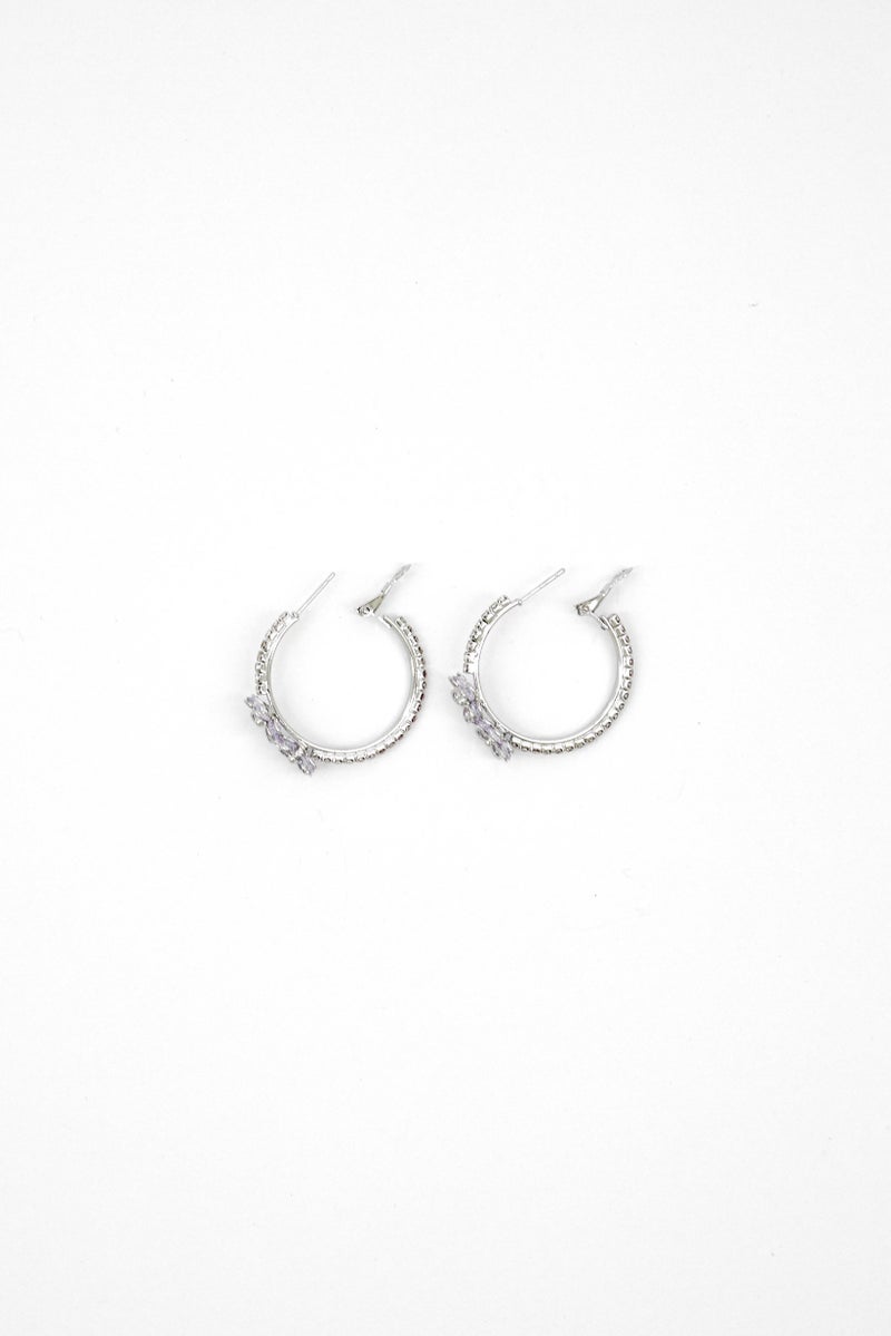 Caracol Women Stainless Steel Hoop Earrings, Silver  - Image 3