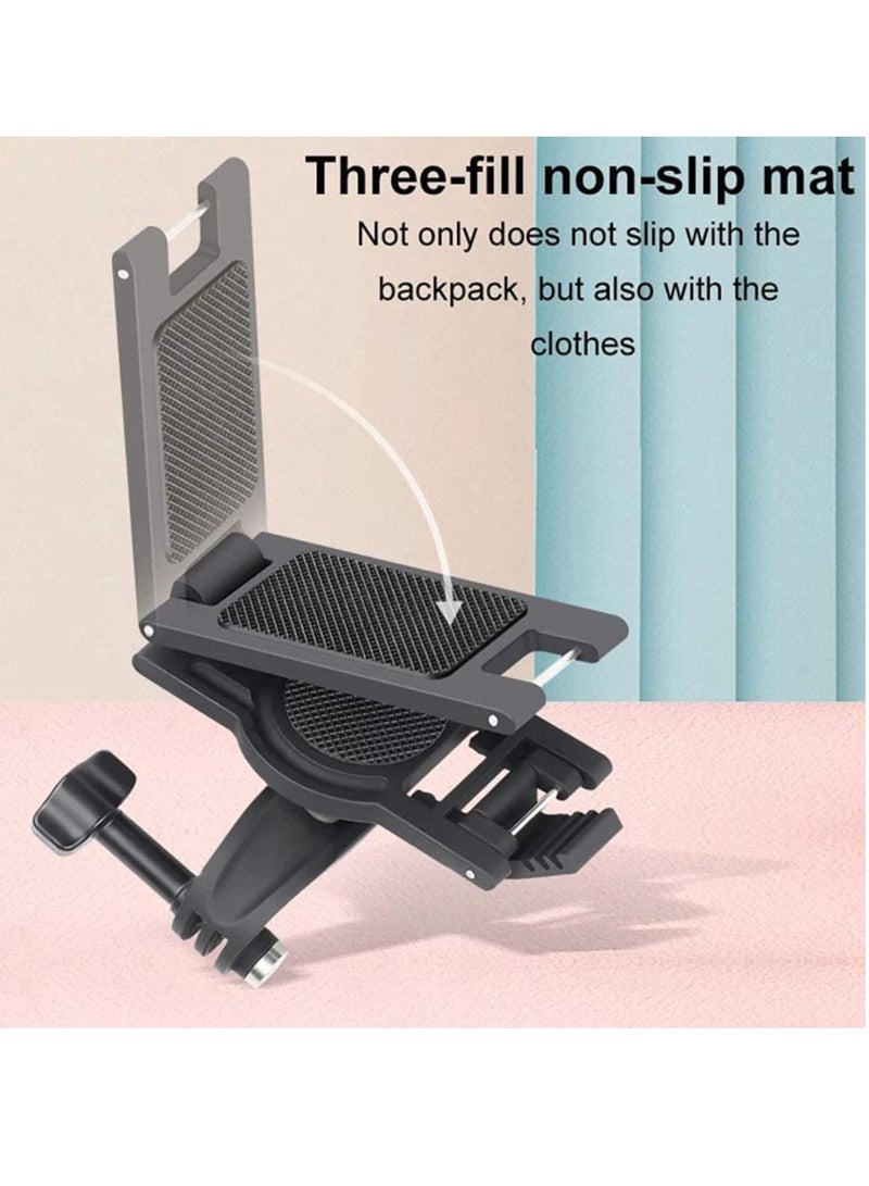 Backpack Strap Mount Adjustable Camera Shoulder Mount, Which Compatible with GoPro Hero 9 8 7 6 5 4 Black, Session, Insta 360 One R, DJI Osmo Action and Most Action Camera - Image 5