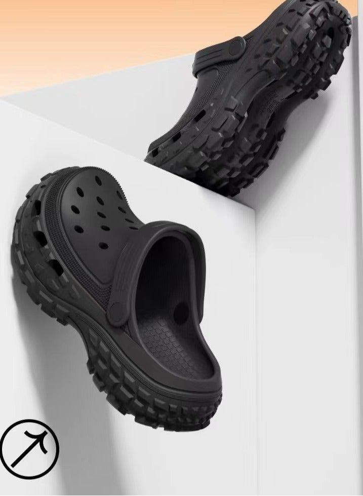 slippers Sandals Adult Shoes Slippers Outside Home Fashionable men's and women's sandals, non slip soles, thick soles, beach breathable perforated shoes, slippers, breathable slippers, sandals, men's and women's indoor and outdoor flat slippers  - Image 5