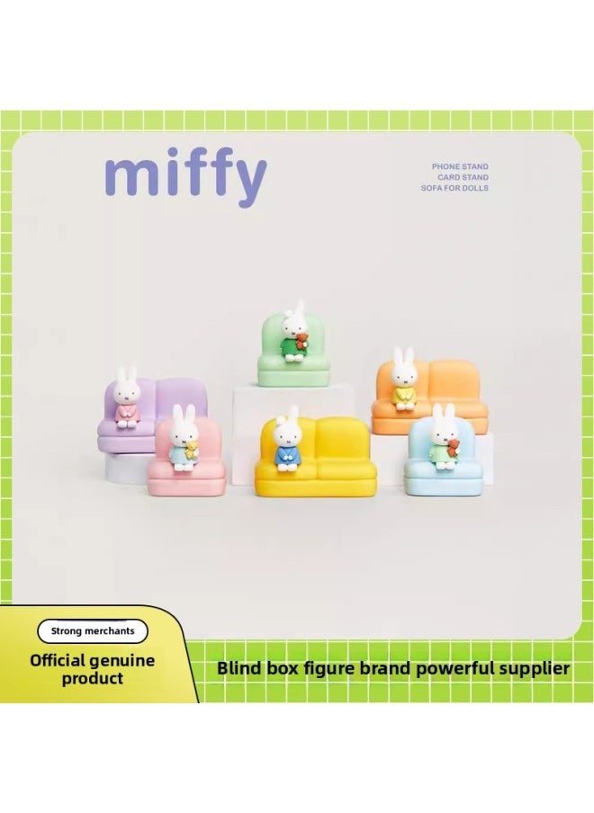 Generic - Genuine Miffy Miffy Sofa Stand Series 2 Generation Blind Box Model Hand-held Children's Gift Ornaments Wholesale-Colors:Miffy Antique Series Blind Box [3 Small Boxes In One Small Box, 8 Small Boxes In One End Box] - Image 1