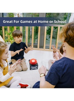 XiuWoo 4 Pcs Party Game Buzzer Toy Quiz Answer Buzzers With Light and Alarm Sound For Party Contest Prop Kids Adult Classroom Family Reunion Trip Gift  - Image 2