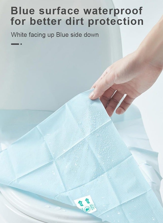 HOMESTAR Disposable Toilet Seat Cover Travel Pack 10 PCS,Extra Large Waterproof for Adults,Kids,Individually Wrapped Mats 23.6"x15.7",Travel Accessories Public Restroom Airplane Outdoors - Image 5