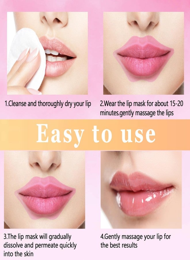 Extrapins 50PCS Collagen Crystal Lip Masks,Lip Mask Sheet,Anti-Aging & Anti-Wrinkle,Lip Gel Patches Pads for Dry Lip,Remove Dead Skin,Plump Your Lips(Pink) - Image 5
