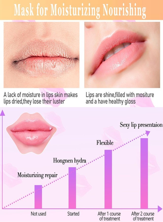 Extrapins 50PCS Collagen Crystal Lip Masks,Lip Mask Sheet,Anti-Aging & Anti-Wrinkle,Lip Gel Patches Pads for Dry Lip,Remove Dead Skin,Plump Your Lips(Pink) - Image 4