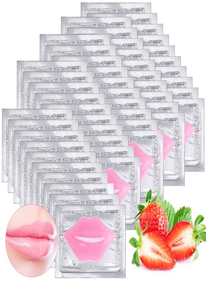 Extrapins 50PCS Collagen Crystal Lip Masks,Lip Mask Sheet,Anti-Aging & Anti-Wrinkle,Lip Gel Patches Pads for Dry Lip,Remove Dead Skin,Plump Your Lips(Pink) - Image 1