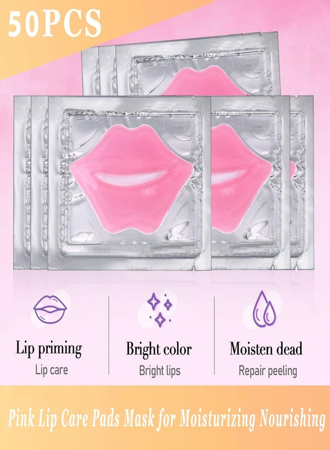 Extrapins 50PCS Collagen Crystal Lip Masks,Lip Mask Sheet,Anti-Aging & Anti-Wrinkle,Lip Gel Patches Pads for Dry Lip,Remove Dead Skin,Plump Your Lips(Pink) - Image 3