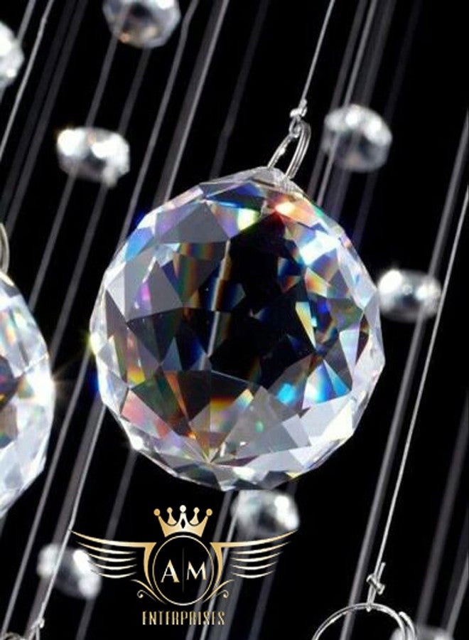 AM ENTERPRISES Arch!SMAN New k9 Original 6652 Antique Design Crystal Hanging Ceiling Light Chandelier (300 mm_Multi) - Image 4
