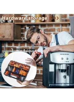 GION GION 21 Compartments Wrench Socket Storage Box Car Boat Motorcycle Repairing Small Tools Storage Box Multi Tools Storage Case Plastic Hardware Toolbox 1Pcs  - Image 3