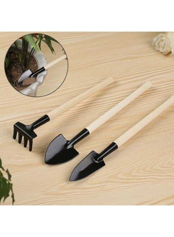 Generic 3 - Piece Home Gardening Planting Tool Set | For Flower & Vegetable Growing, Soil Loosening, Potted Plant & Floral Gardening - Small Shovel & Spade  - Image 3