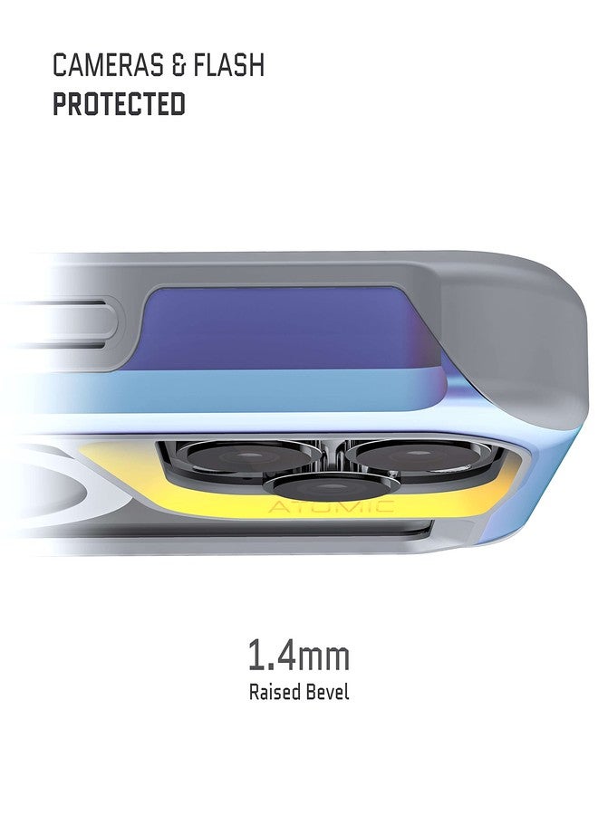 جوستك جراب Ghostek ATOMIC النحيف لهاتف Apple iPhone 13 Pro مع حلقة مغناطيسية MagSafe مدمجة، ظهر شفاف بتصميم متقزح، غطاء واقٍ معدني من الألومنيوم، مصمم لهاتف Apple iPhone 13 Pro (6.1 بوصة) لعام 2021 (بريزماتيك). - Image 5