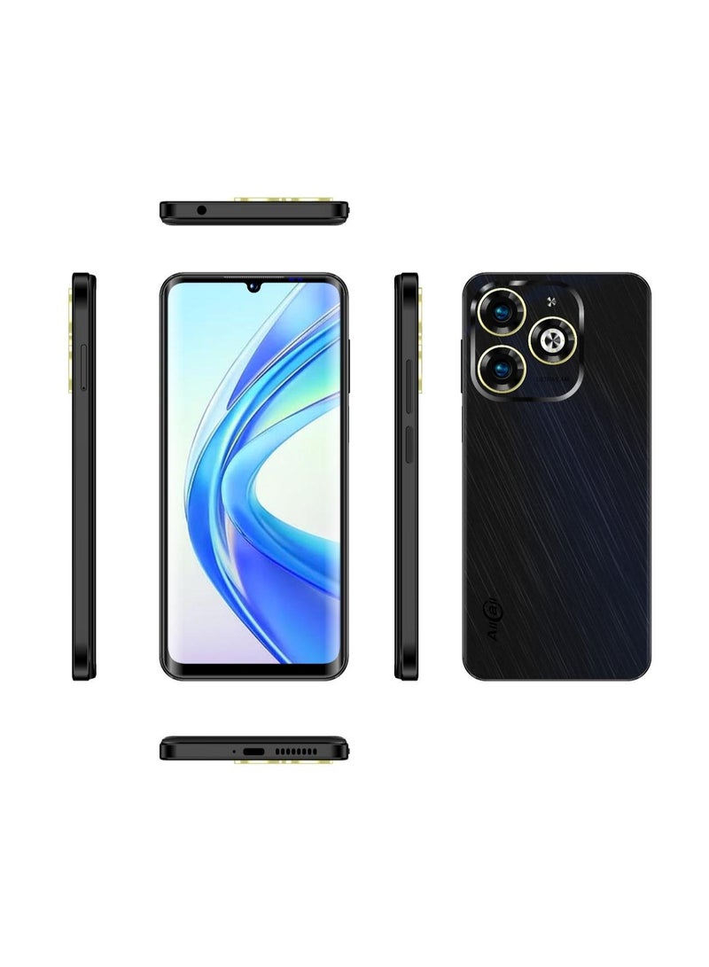 أول كول AllCall Magic 60C، ذاكرة الوصول العشوائي: (2+10) 12 جيجابايت + ذاكرة القراءة فقط: 64 جيجابايت، شاشة 6.8 بوصة 720*1600 IPS HD+، بطارية 5160 مللي أمبير/ساعة، أسود ستارليت