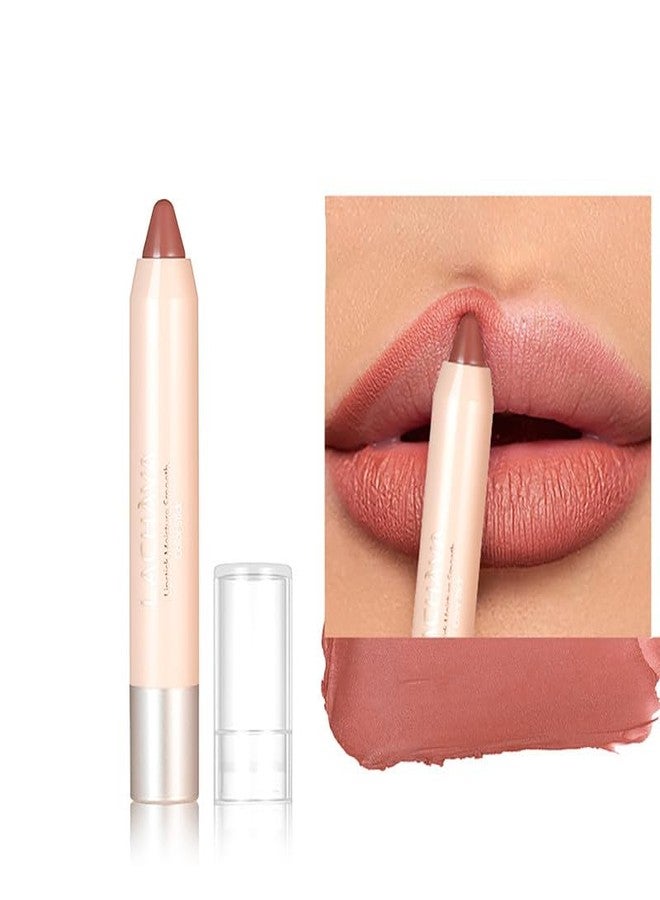 Easilydays Nude Matte Velvet Crayon Lipstick, Moisturizing Lightweight Creamy Lip Color, Waterproof Long-Lasting Crayon Lip Gloss for Women, Non-Sticky, Ultra Matte Lip Liner Pen for Women (#05) - Image 1