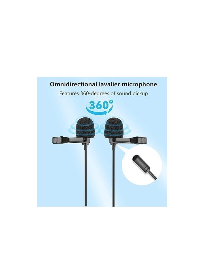 BOYA BY-M1DM Dual Microphone, Dual Head Capacitor Audio Recorder for iPhone Android DSL LR Canon Nikon Camera, Extra, Black - Image 4