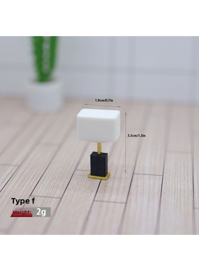 Doll House Miniature Furniture Small Ornaments Miniature Table Lamp Model Mini Bedside Lamp Model Sand Table Building Materials 