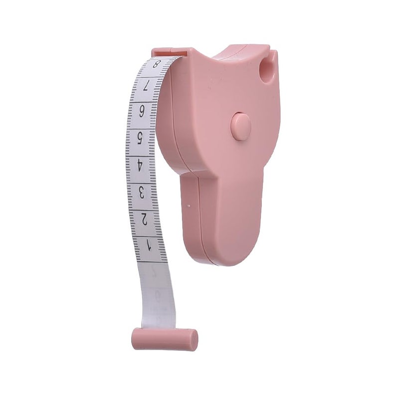 Spaceshoop Generic Plastic Measuring Tape With Meters length 1 52 M For Measuring Pink - Image 1