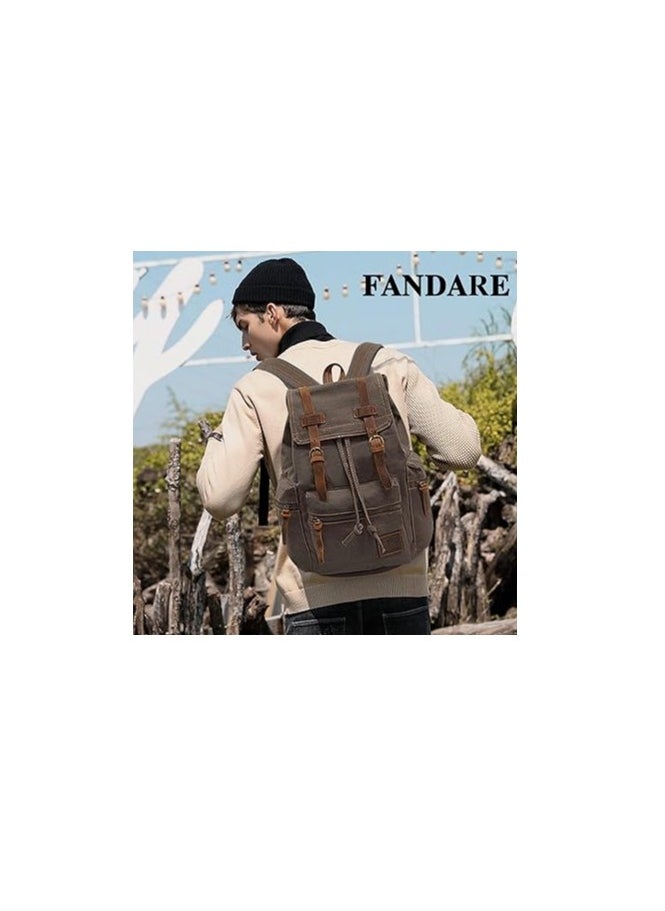Retro Canvas Hiking Backpack