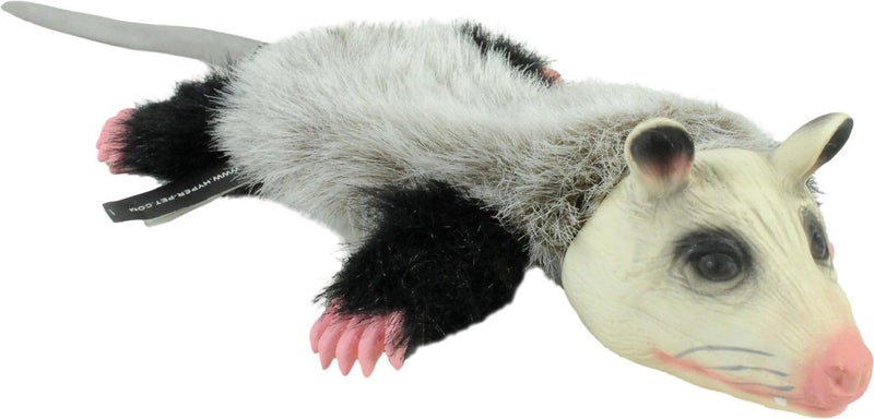 Hyper Pet Real Skinz Opossum Plush Dog Toy - Image 1