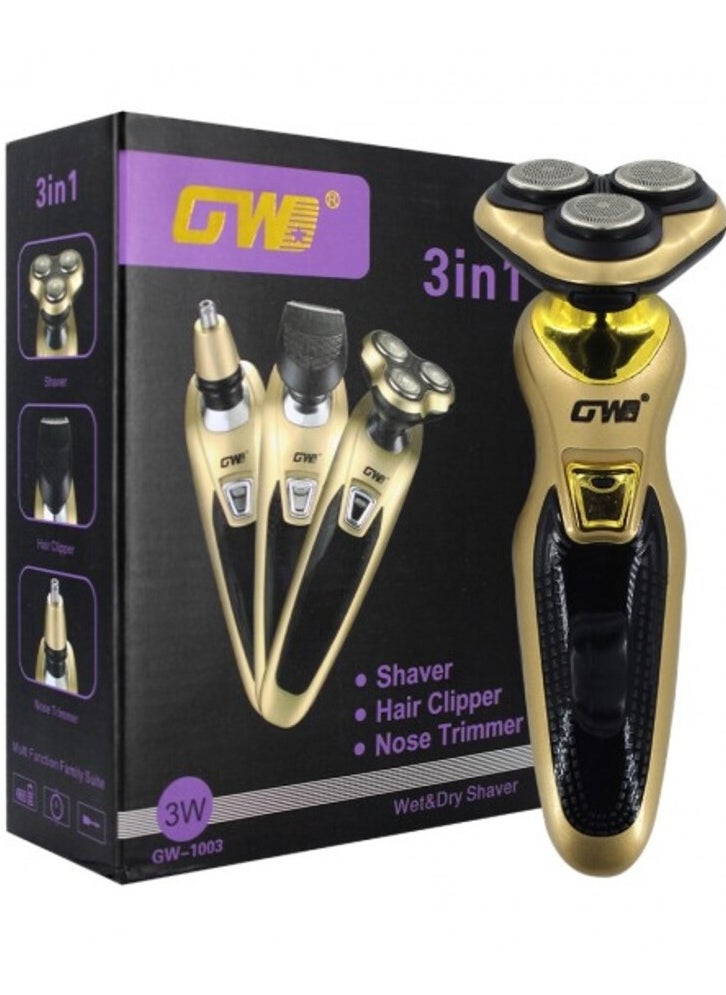 GWB Nose and Ear Hair Trimmer Shaver Machine for Men & Women | Precision Stainless Steel Blades | Painless Grooming Tool with Safety Cone Design | Battery Operated Personal Groomer for Nose, Ear, Facial Hair | Compact & Travel-Friendly  - Image 1