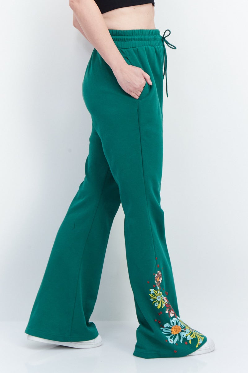 PUMA Puma x Liberty Women Sportswear Fit Brand Logo Training Sweatpants, Green  - Image 3