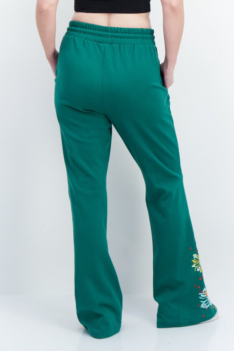 PUMA Puma x Liberty Women Sportswear Fit Brand Logo Training Sweatpants, Green  - Image 4
