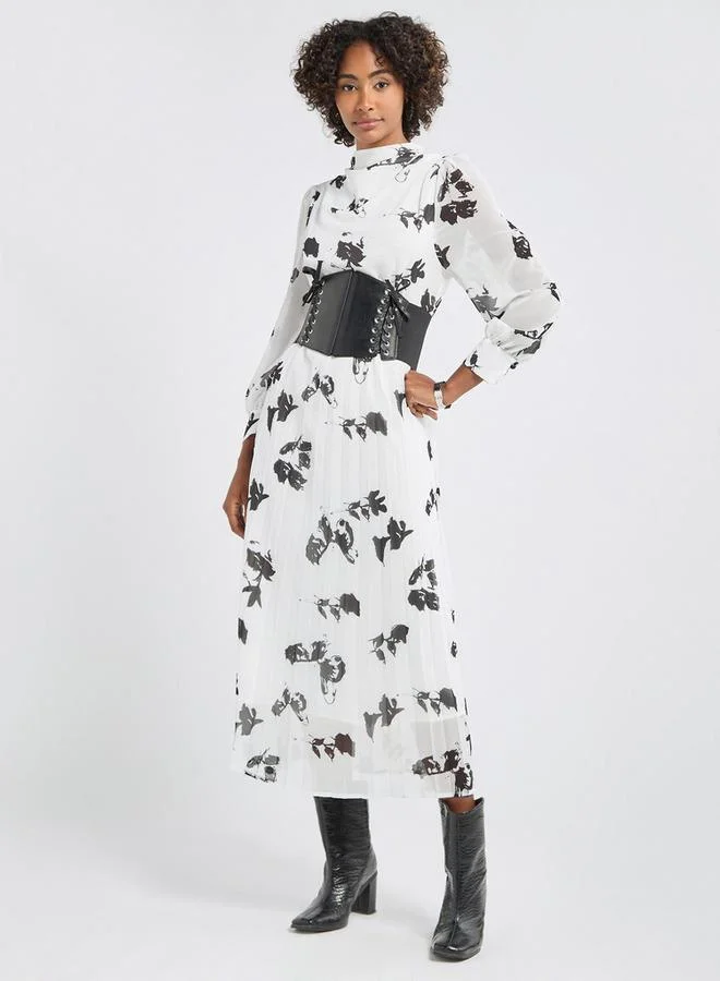 Splash FAV Floral Pleated Dress