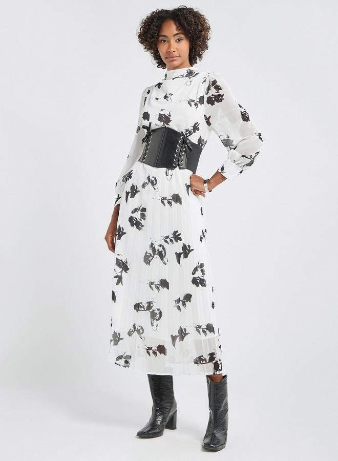 Splash FAV Floral Pleated Dress - Image 2