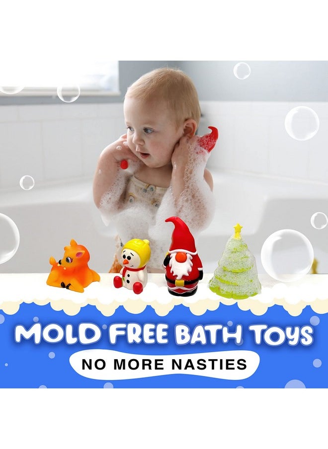 SplashEZ Mold Free Bath Toys For Babies & Toddlers, Christmas No Hole Bath Toys, No Mold For Tub, Beach, Pool, Bpa-Free, Dishwasher-Safe, Infant Bath Toys No Holes 0 1 3 6 12 18 Months  - Image 5