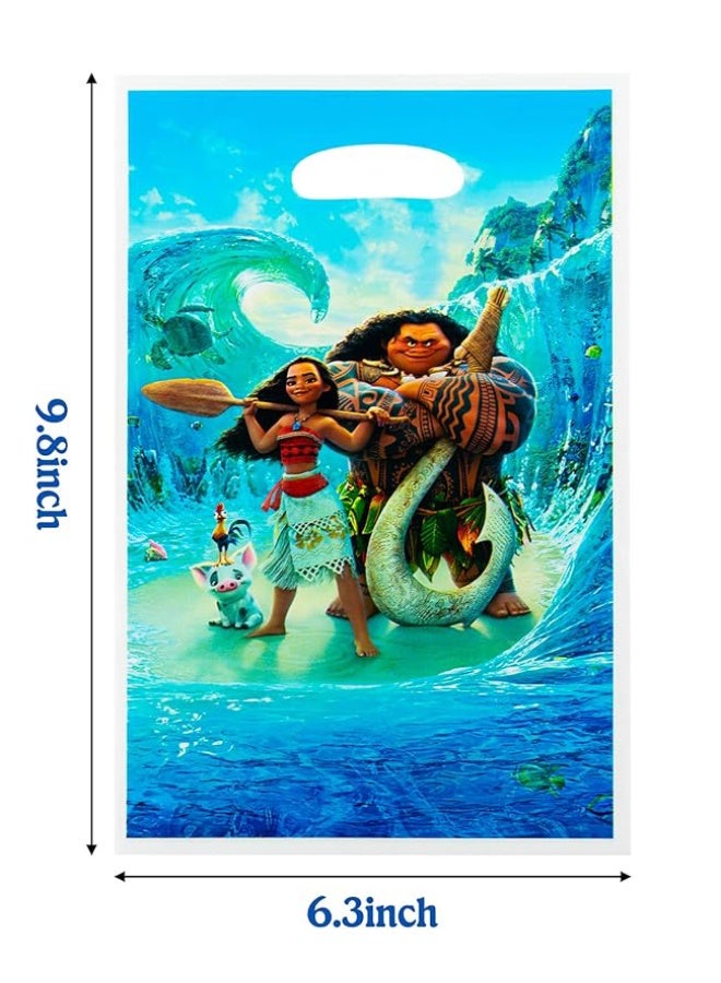 20pcs Cartoon Moana Pattern Birthday Party Supplies, Cartoon Candy Bags, Tote Bags, Kids Gift Bags, Adult Birthday Party Decorations - Image 5